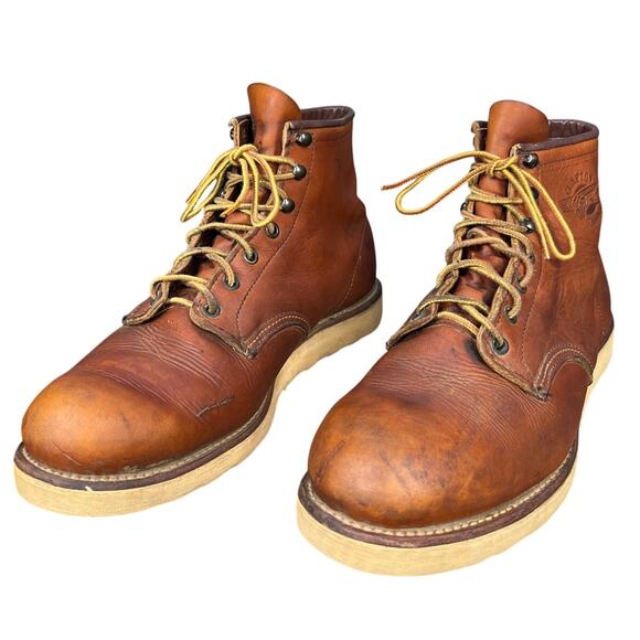 Rare Vintage Red Wing Men’s Clapton 1945 Brown leather Chukka Boot Size US 12 B main image 10